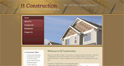 Desktop Screenshot of hconstruction.com