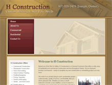 Tablet Screenshot of hconstruction.com